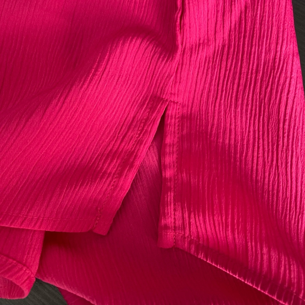 Sold-Women's Alia Button-Up Shirt Pink - Picture 7 of 8
